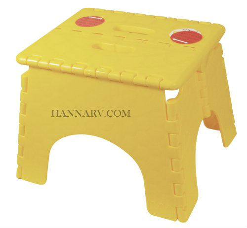B & R Plastics 101-6Y EZ Foldz Step Stool - Yellow